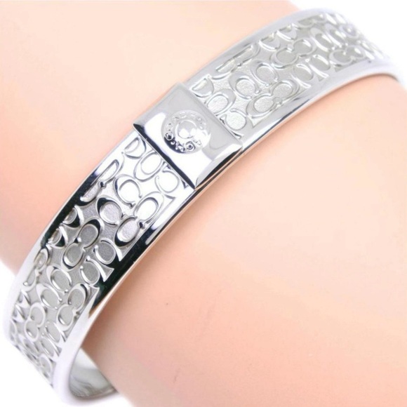 Coach Silver tone Bangle, Small - Picture 4 of 16
